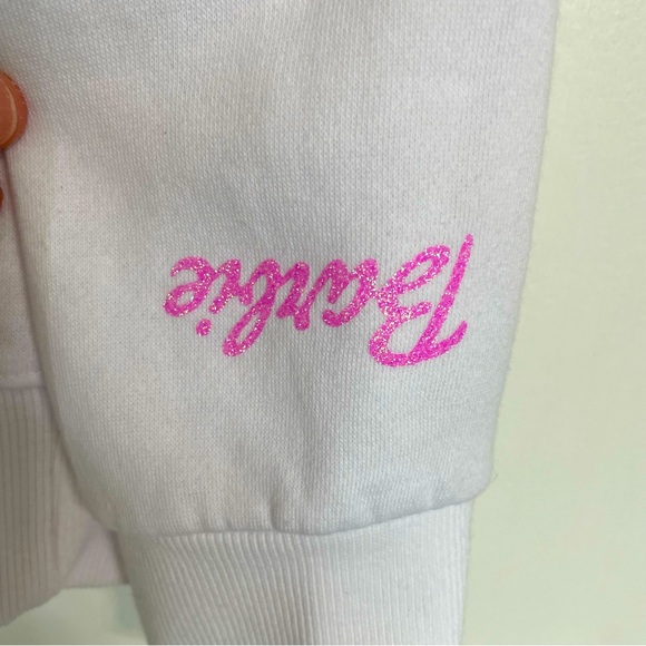 Barbie White/Pink Sweatshirt Medium - Picture 3 of 5